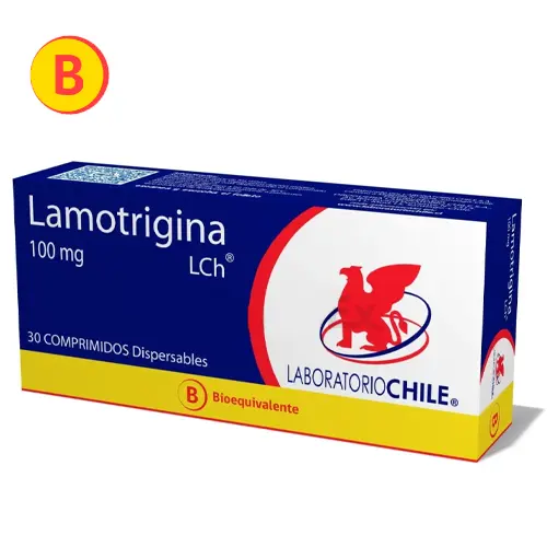 Lamotrigina 100 mg x 30 comprimidos dispersables (Lab Chile)