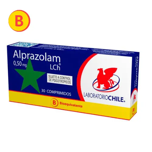 Alprazolam 0,5mg x 30 Comprimidos