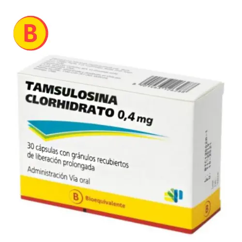 Tamsulosina 0,4 mg x 30 Capsulas de Liberación Prolongada (Macleods)