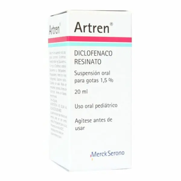 Artren Diclofenaco Resinato gotas 1,5 % Suspensión Oral 20 Ml