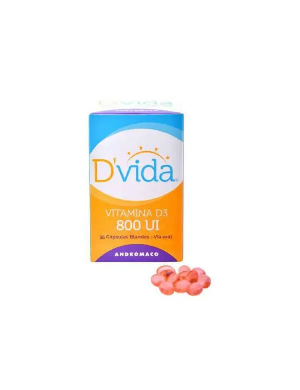 DVida Vitamina D3 800 UI x 35 Capsulas blandas