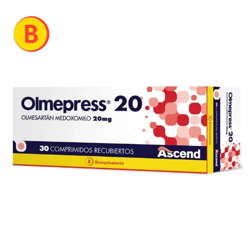 Olmepress 20 x 30 comprimidos recubiertos (Ascend)