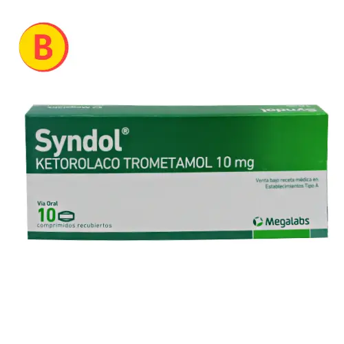 Syndol Ketorolaco 10mg x 10 comprimidos recubiertos (Megalabs)