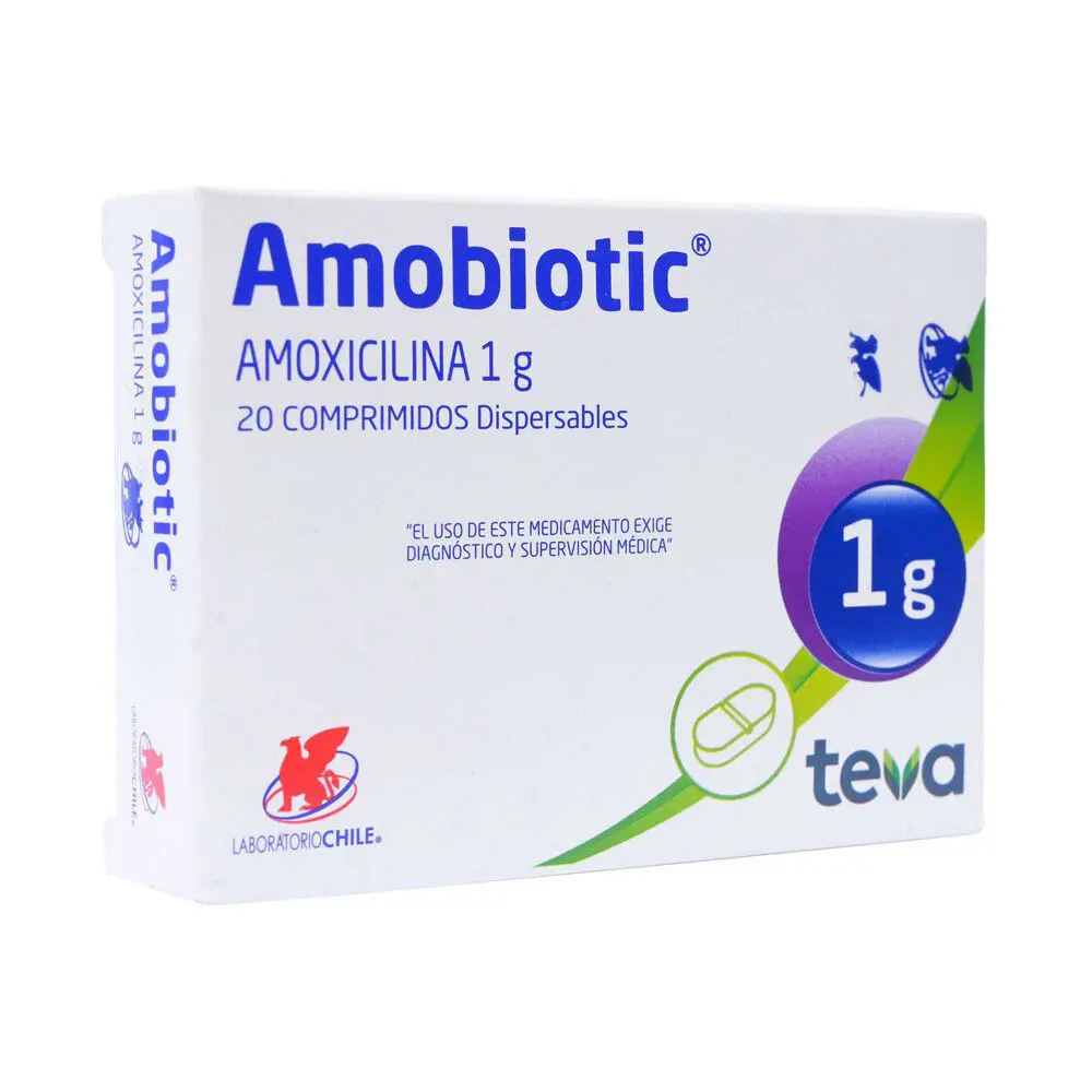 Amobiotic Amoxicilina 1 g x 20 Comprimidos (Lab Chile)