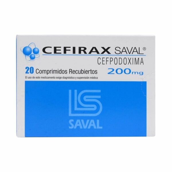 Cefirax Saval Cefpodoxima 200 mg x 20 Comprimidos Recubiertos