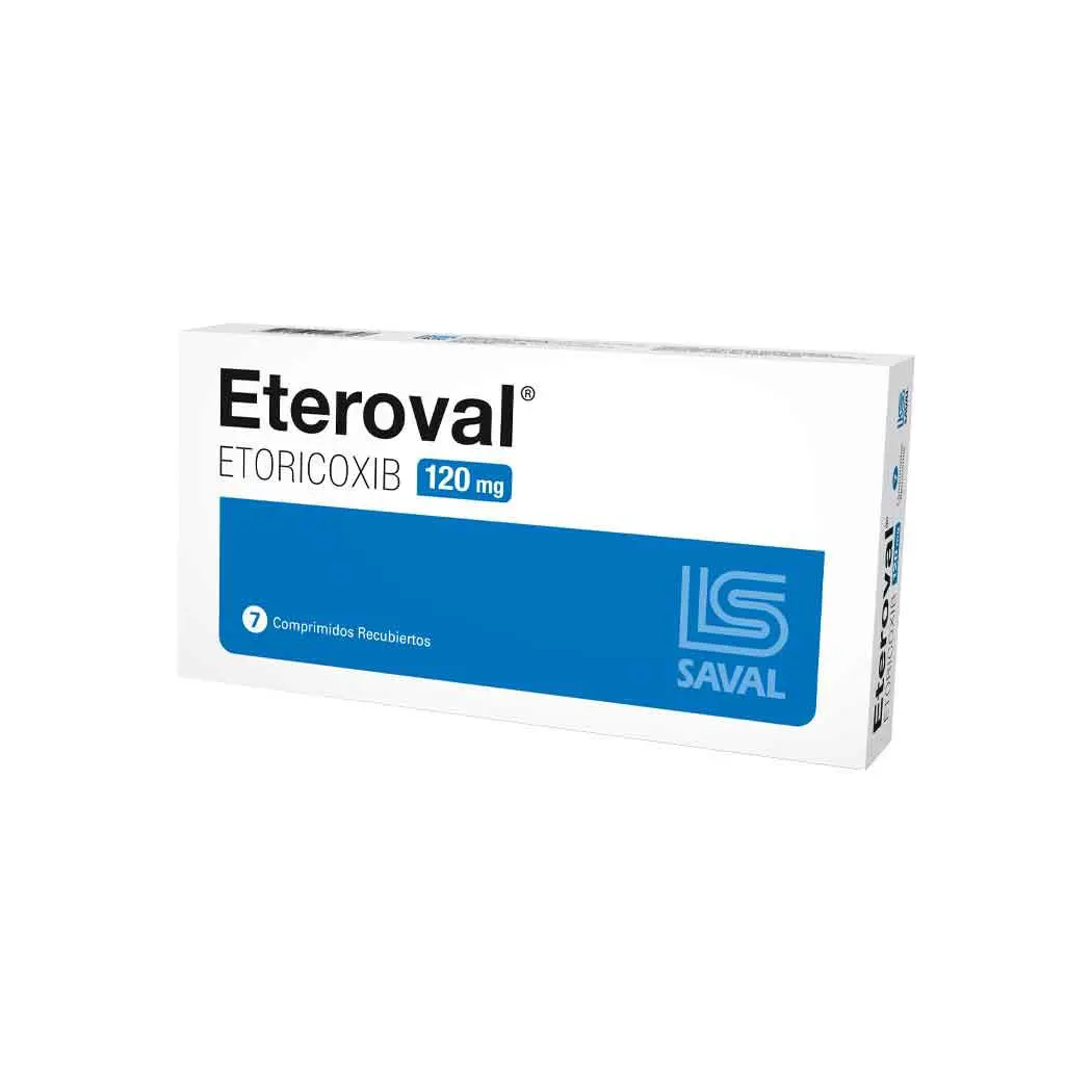 Eteroval Etoricoxib 120mg x 7 Comprimidos Recubiertos