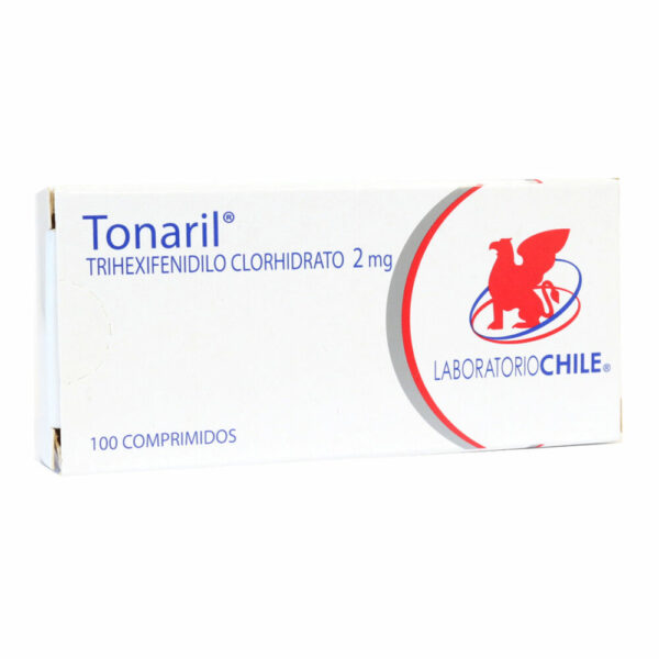 Tonaril Trihexifenidilo Clorhidrato 2 mg x 100 Comprimidos (Lab Chile)