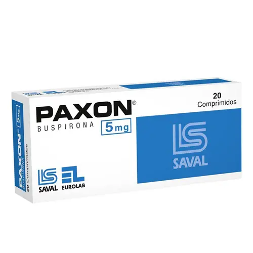 Paxon 5mg x 20 comprimidos (Laboratorio Saval)