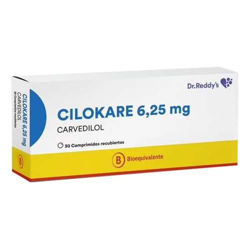 Cilokare 6,25 mg Carvedilol x 30 Comprimidos