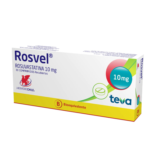 Rosvel 10 mg x 30 comprimidos recubiertos (Lab. Chile)