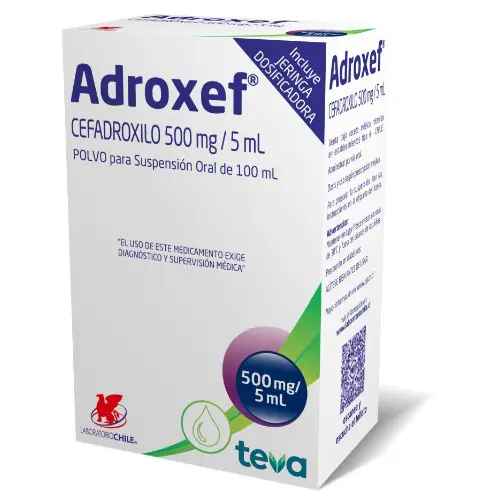 Adroxef 500 x 5ml Polvo para Suspensión Oral 100 Ml (Lab Chile)