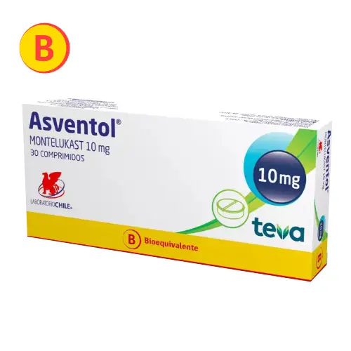 Asventol Montelukast 10 Mg x 30 Comprimidos (Lab Chile)