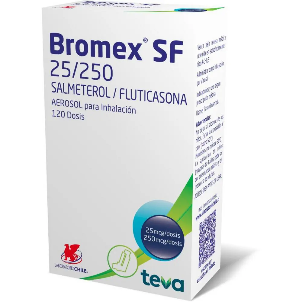 Bromex SF 25/250 120 Dosis Aerosol para inhalación