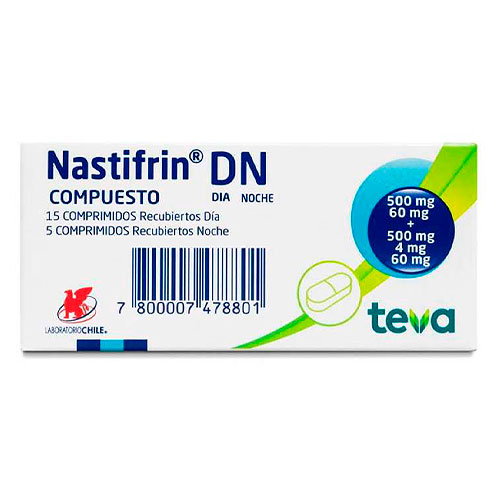 Nastifrin DN Compuesto Dia/Noche 20 Comprimidos