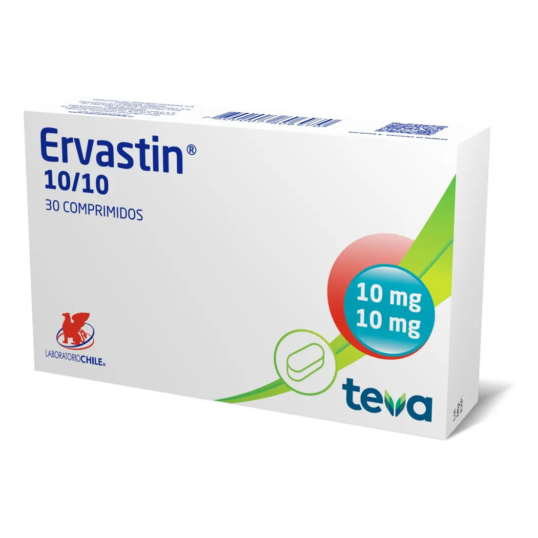 Ervastin 10/10 x 30 Comprimidos