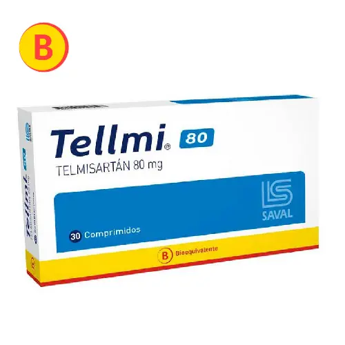 Tellmi Telmisartán 80 mg x 30 Comprimidos