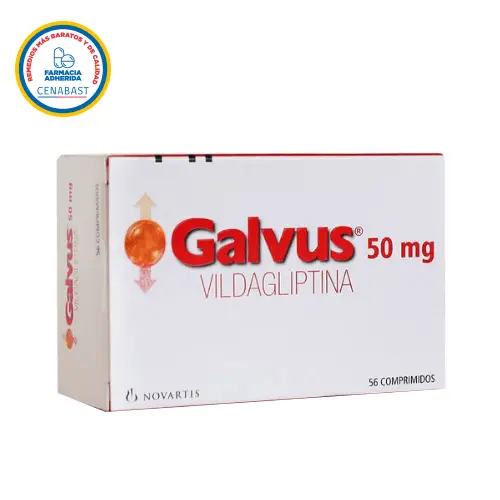Galvus 50 mg Vildagliptina 56 comprimidos (Axon Pharma)