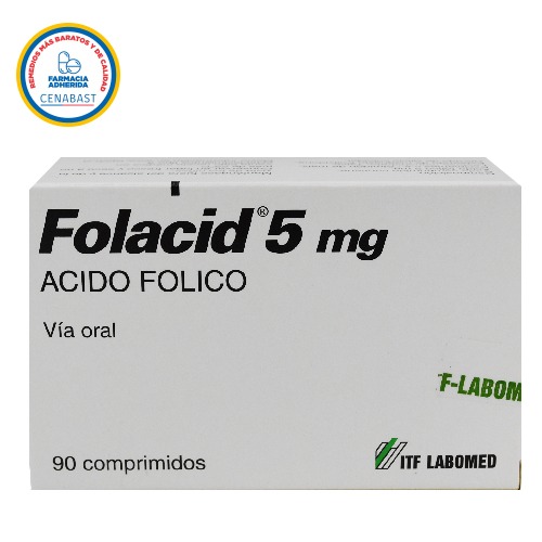 Folisanin 5mg 30 Comprimidos, Productos