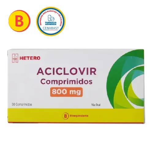 Aciclovir 800mg X 30 Comprimidos (Seven Pharma) (Cenabast)