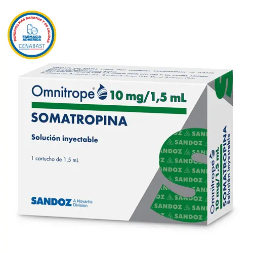 Omnitrope 10 mg / 1,5 mL Cenabast Llegó VENTA PRESENCIAL SUCURSALES