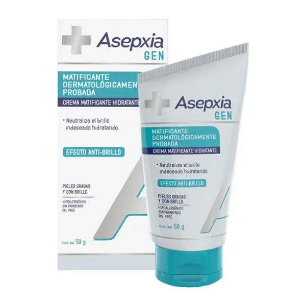 Asepxia Gen Matificante 50 Gr (Efecto Antibrillo)