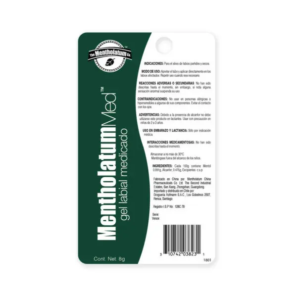 Mentholatum Med Gel Labial Medicado - Imagen 2