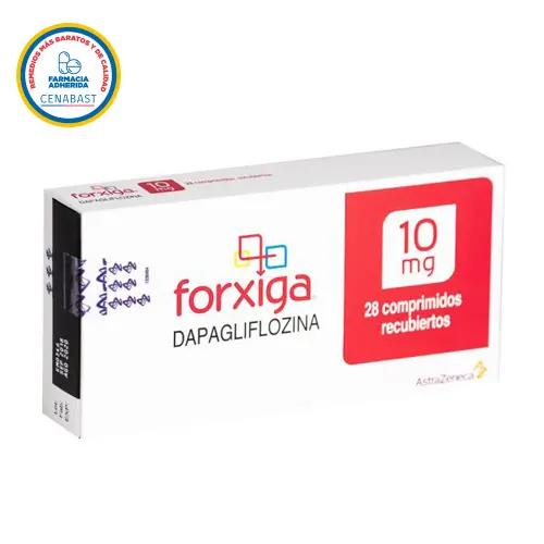 Forxiga 10 mg X 28 Comprimidos Recubiertos (Astrazeneca) (Cenabast)