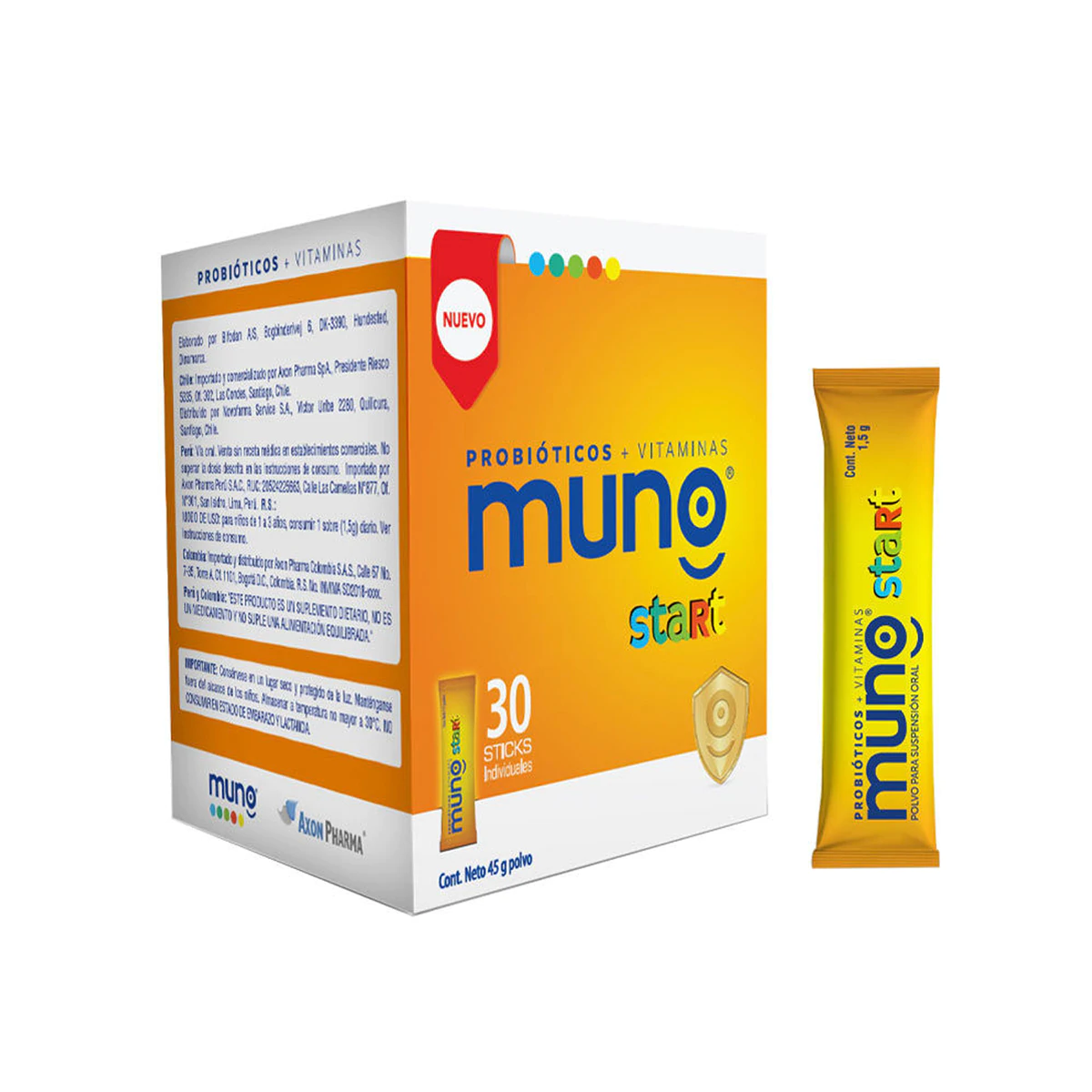 Muno start probióticos+vitaminas 30 sachet DESCUENTO - Imagen 2