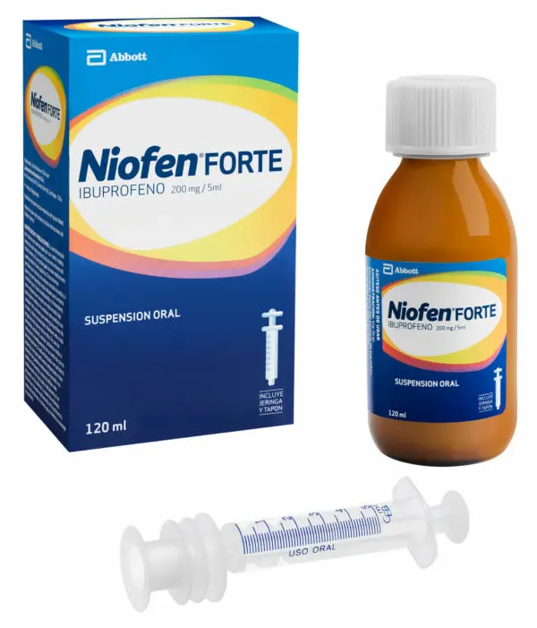 Niofen Forte Ibuprofeno 200 Mg /5Ml Jarabe 120ml - Imagen 2