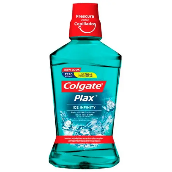 Colgate Enjuague Bucal Plax Ice Infinity 500ml
