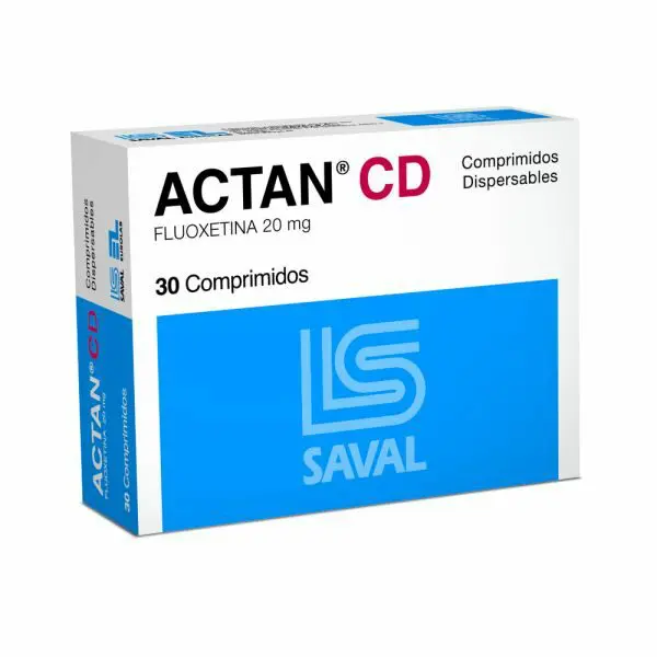 Actan CD Fluoxetina 20 mg 30 Comprimidos
