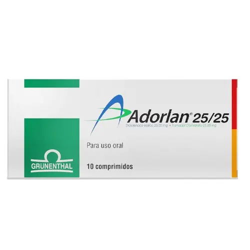 Adorlan 25/25 x 10 Comprimidos (Diclofenaco/Tramadol)