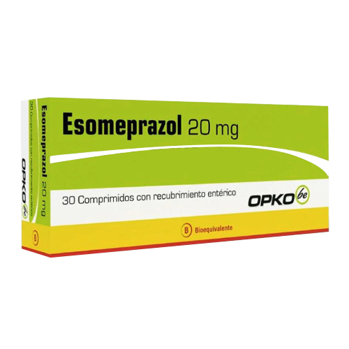 Esomeprazol 20 mg x 30 comprimidos con recubrimiento entérico (Opko)