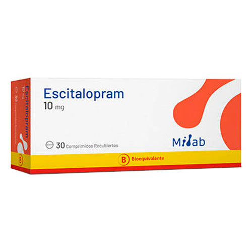 Escitalopram 10 mg x 30 comprimidos recubiertos (Mintlab)