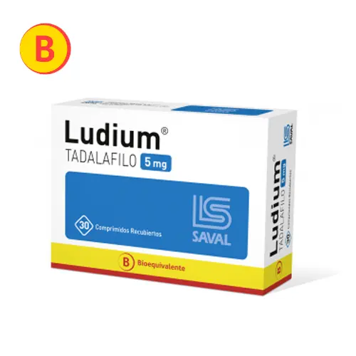 Ludium Tadalafilo 5 mg x 30 Comprimidos Recubiertos (Saval)