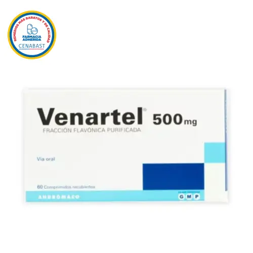 Venartel 500 mg x 60 Comprimidos Recubiertos (Andromaco) (Cenabast)