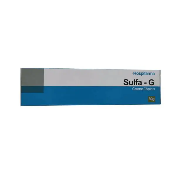 Sulfa-G Sulfadiazina de Plata Crema Dermica 30g