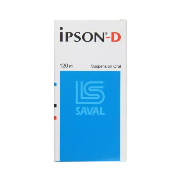 Ipson-D Ibuprofeno Pseudofedrina Clorhidrato 100 mg - 15 mg / 5 ml 120 Ml