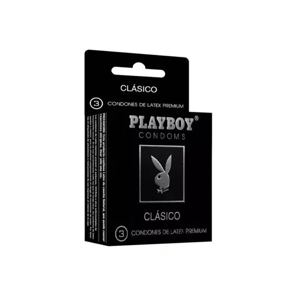 Playboy Preservativos Clásicos x 3 Und - Imagen 2