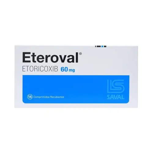 Eteroval Etoricoxib 60 mg x 14 Comprimidos (Saval)