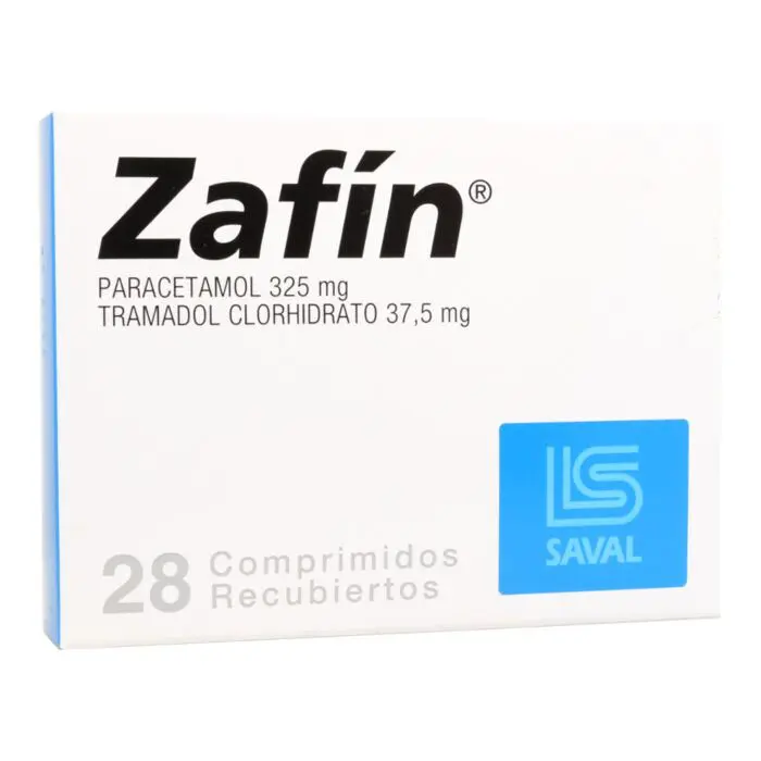 Zafin Paracetamol 325 mg Tramadol 37,5 mg x 28 Comprimidos