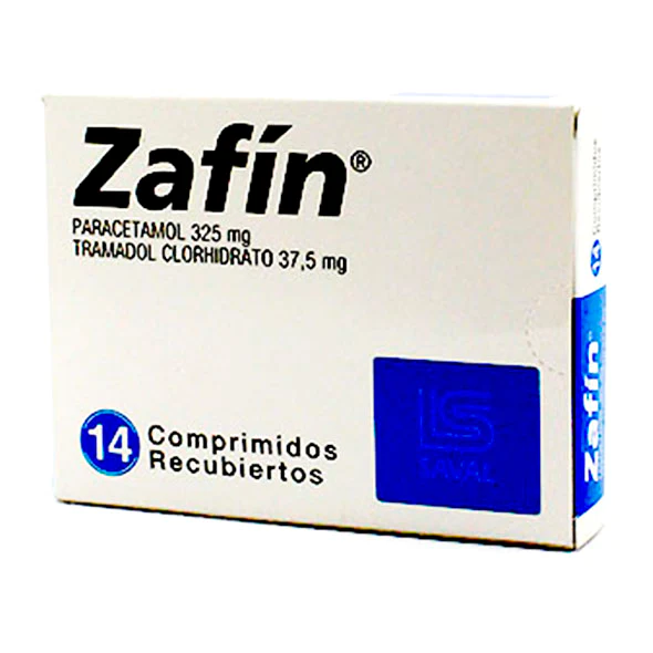 Zafin Paracetamol 325 mg Tramadol 37,5 mg x 14 Comprimidos