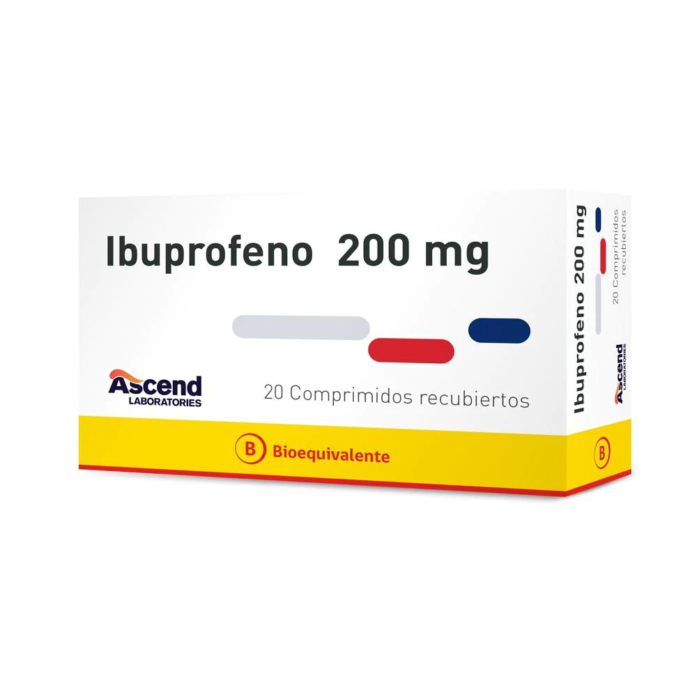 Ibuprofeno 200 mg X 20 comprimidos (Ascend)