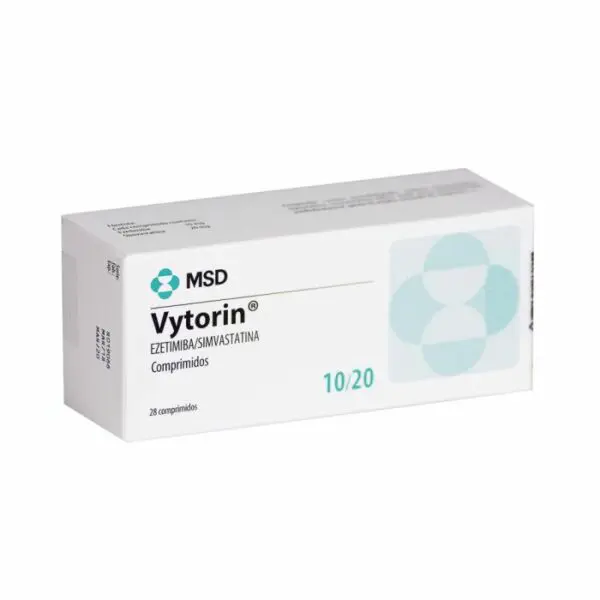 Vytorin Ezetimiba/Simvastatina 10/20 mg x 28 Comprimidos (MSD Chile)