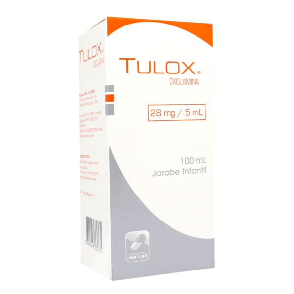 Tulox Oxolamina 28 mg / 5 ml 100 Ml Jarabe Infantil