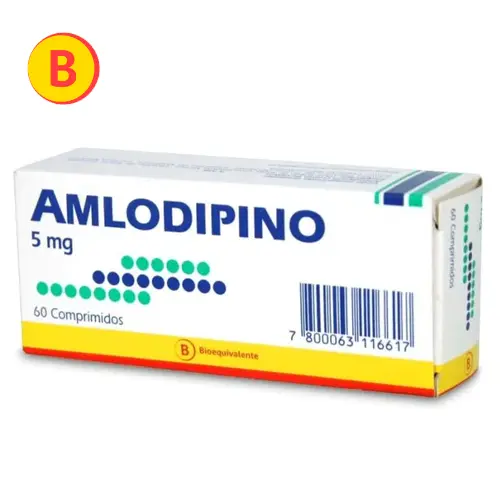 Amlodipino 5mg x 60 comprimidos (MintLab)