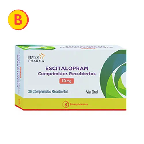 Escitalopram 10 Mg X 30 Comprimidos Recubiertos