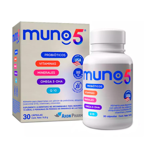Muno 5 Multivitamínico x 30 Cápsulas
