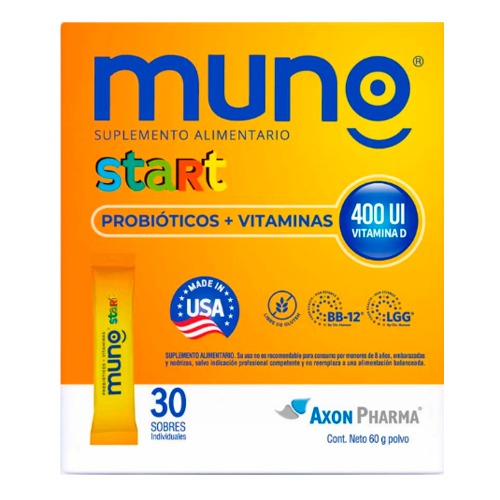 Muno Start Probióticos + Vitaminas 30 Sachet