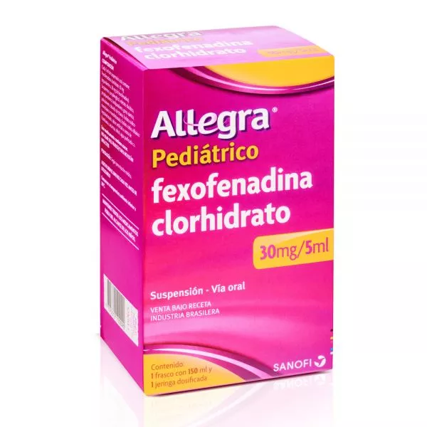 Allegra Pediatrico Fexofenadina Clorhidrato 30 mg/5ml 150 Ml